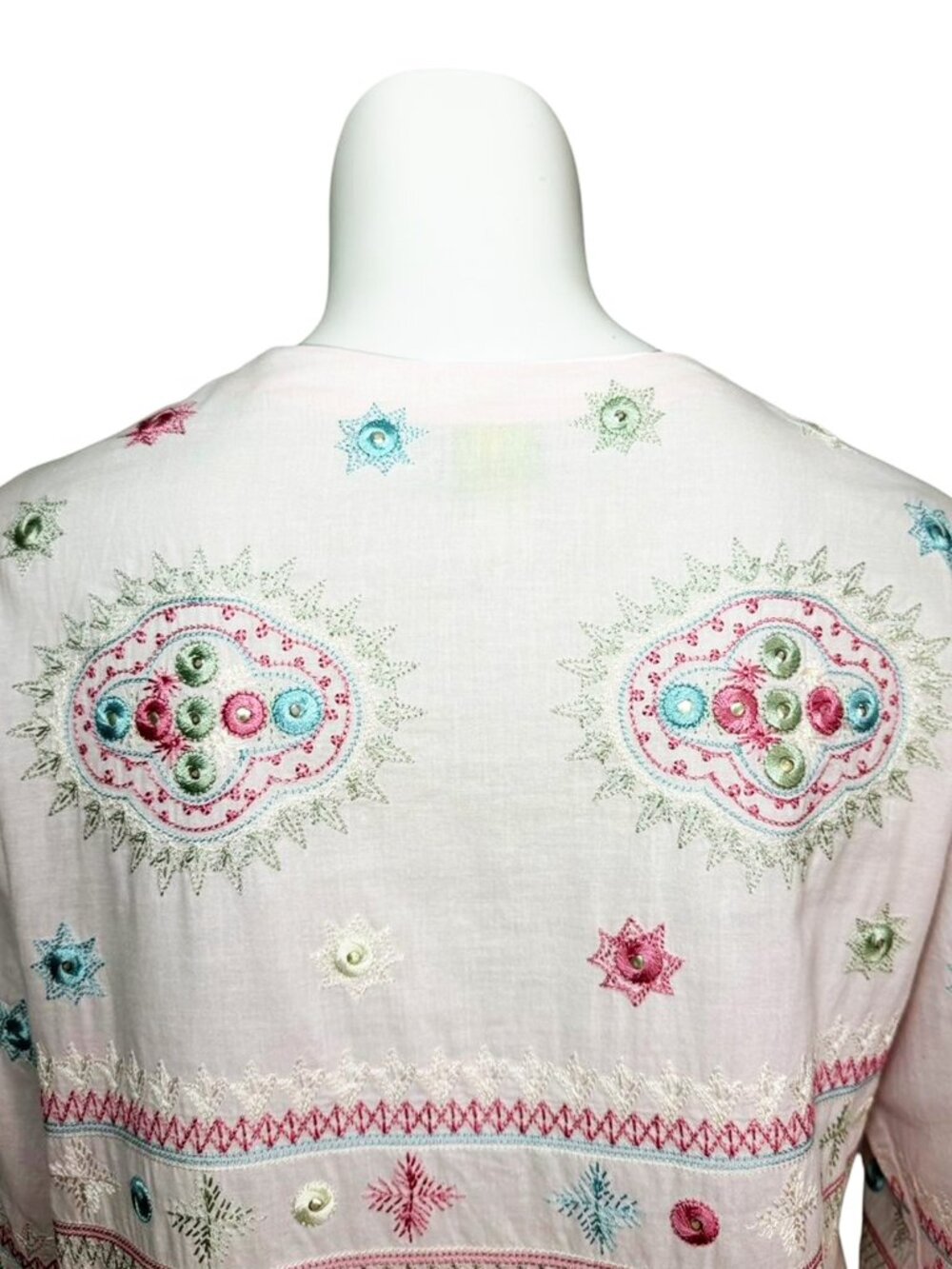CJ Laing Boho Embroidered Cotton Tunic - Picture 5 of 7
